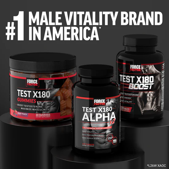 FORCE FACTOR® #1 Male Vitality Brand in America