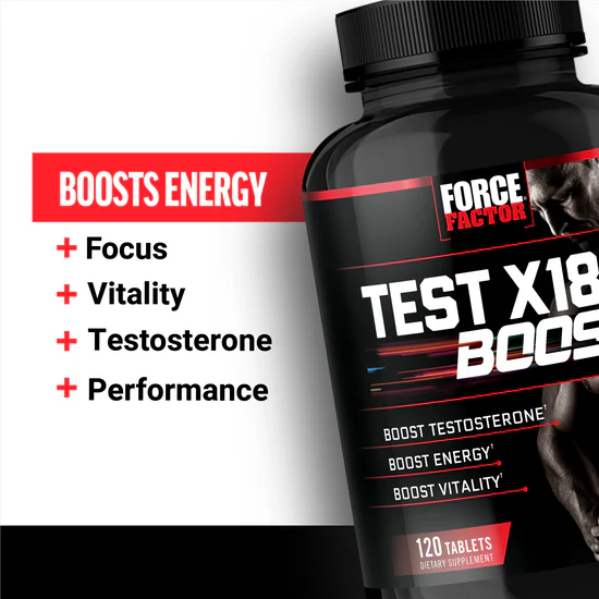 FORCE FACTOR® Boost FOCUS VITALITY TESTOSTERONE PERFORMANCE